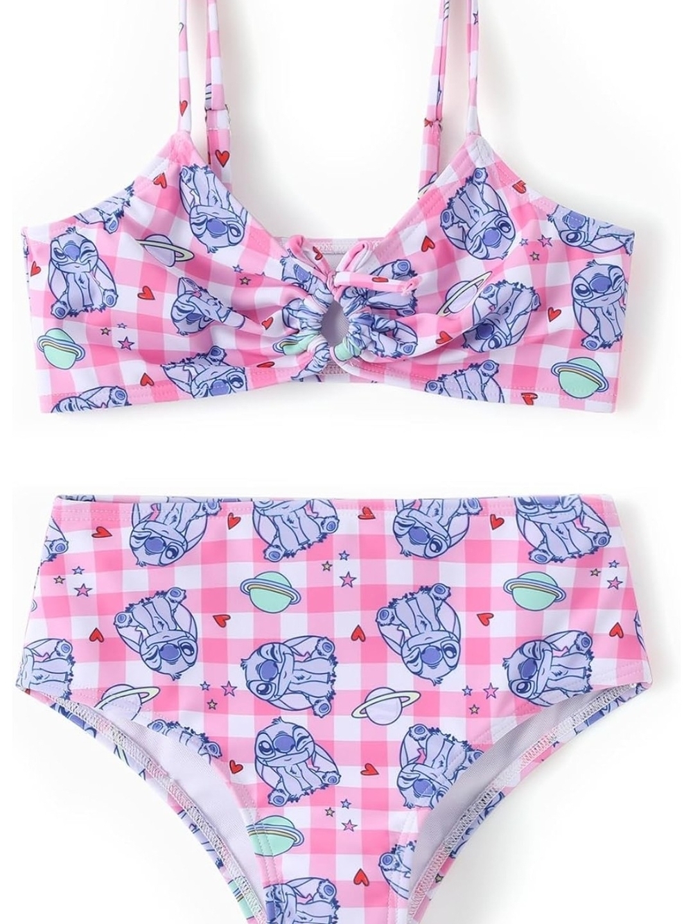 Disney Lilo & Stitch Pink Girls' Two-Piece Swim Set